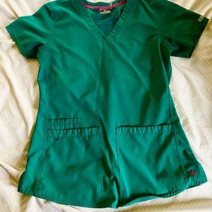 Scrub Top Hunter Green